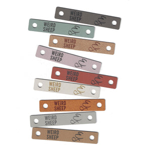 0.5 x 3 Inch - Custom Tags - Fold Over - Rivet Style