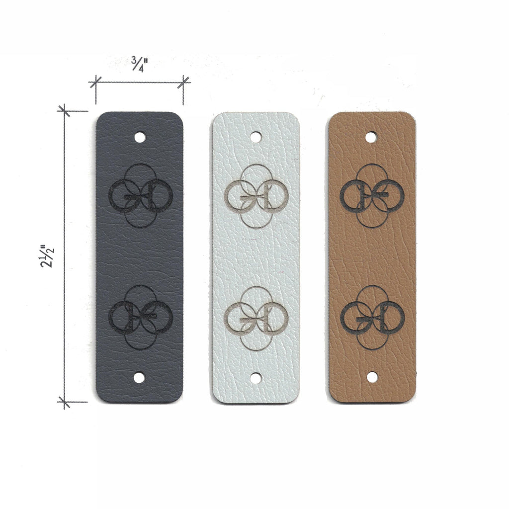 0.75 x 2.5 Inch - Custom Tags - Fold Over - Rivet Style