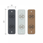 0.75 x 2.5 Inch - Custom Tags - Fold Over - Rivet Style
