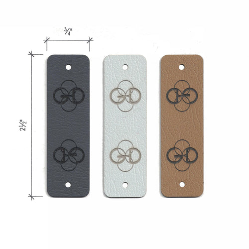 0.75 x 2.5 Inch - Custom Tags - Fold Over - Rivet Style