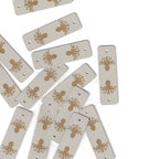 0.75 x 2.5 Inch - Custom Tags - Fold Over - Rivet Style