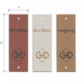 1 x 3 Inch - Custom Tags - Fold Over - Rivet Style