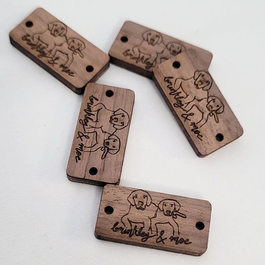 0.5 x 1 Inch - Custom Tags