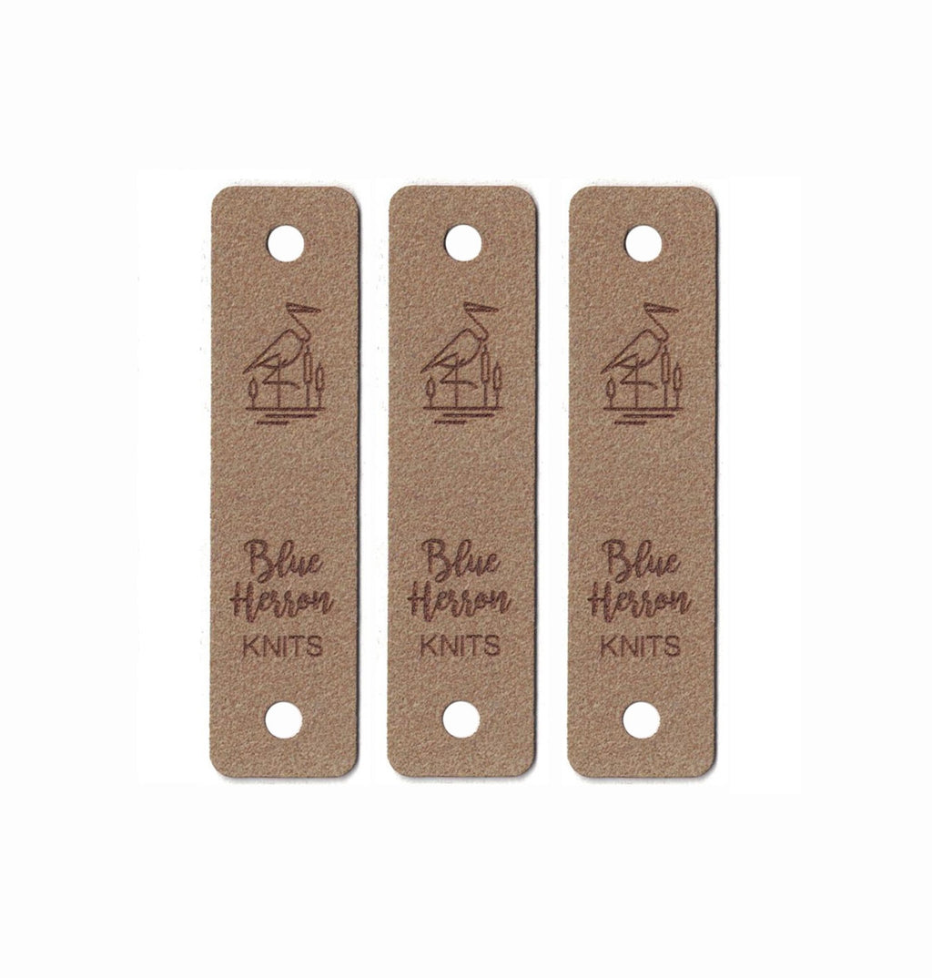 0.75 x 3 Inch - Custom Tags - Fold Over - Rivet Style
