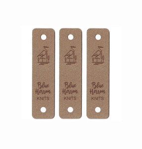 0.75 x 3 Inch - Custom Tags - Fold Over - Rivet Style