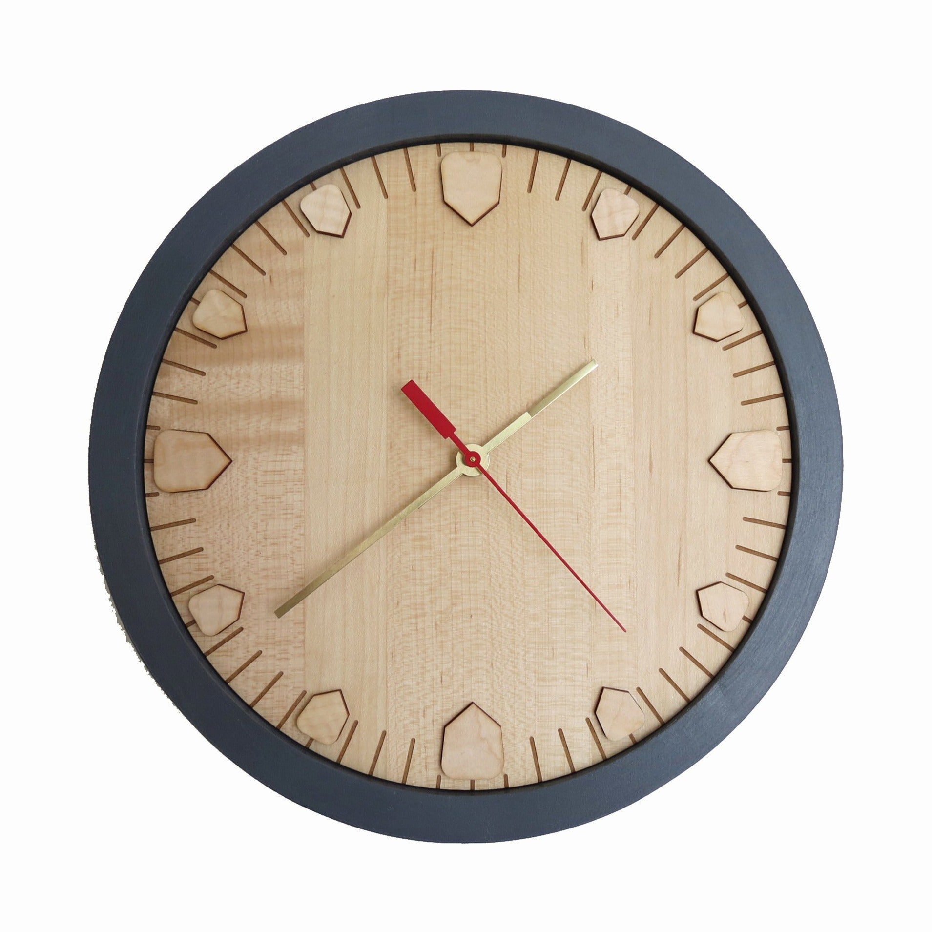 Wood Wall Clock - Maple - 12"