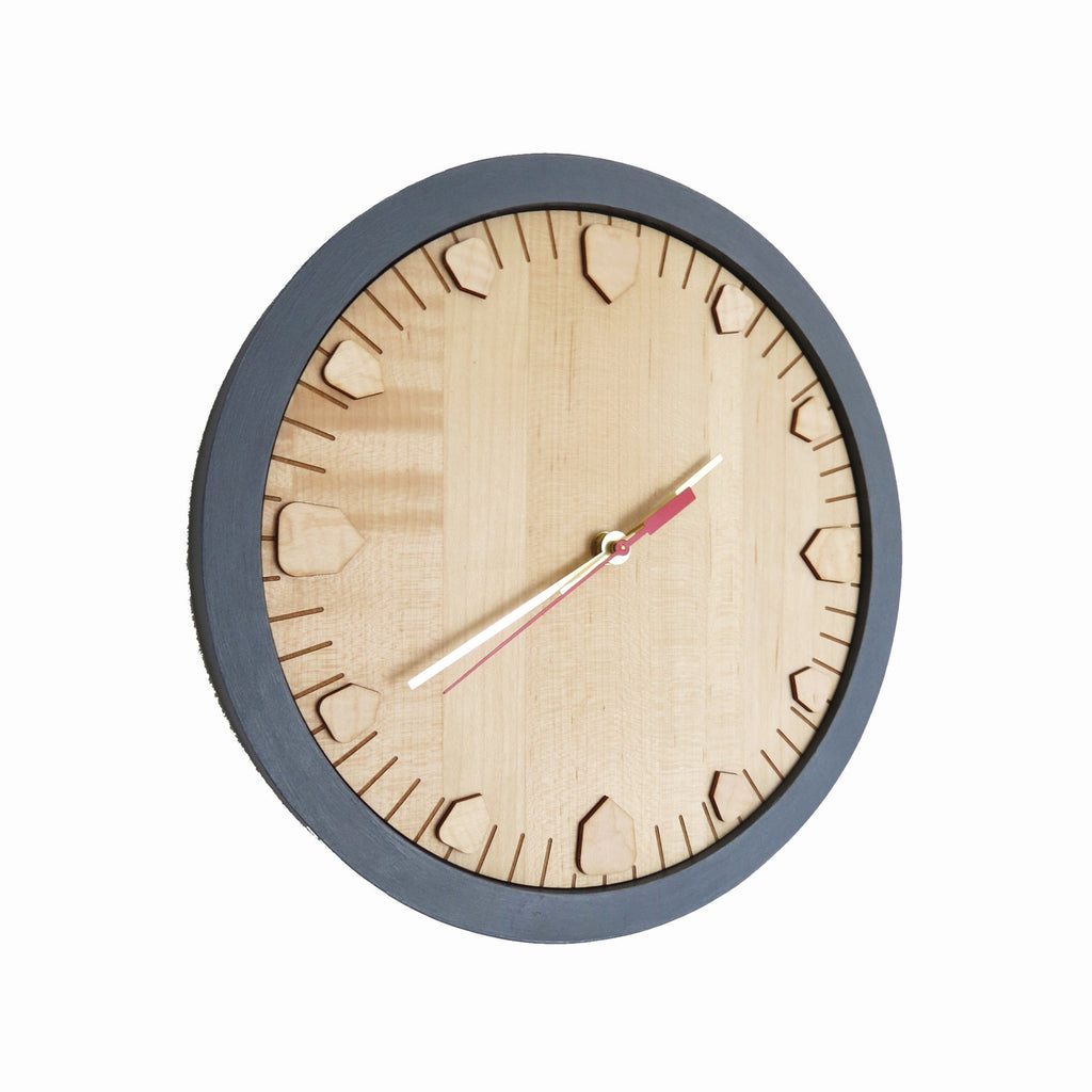 Wood Wall Clock - Maple - 12"