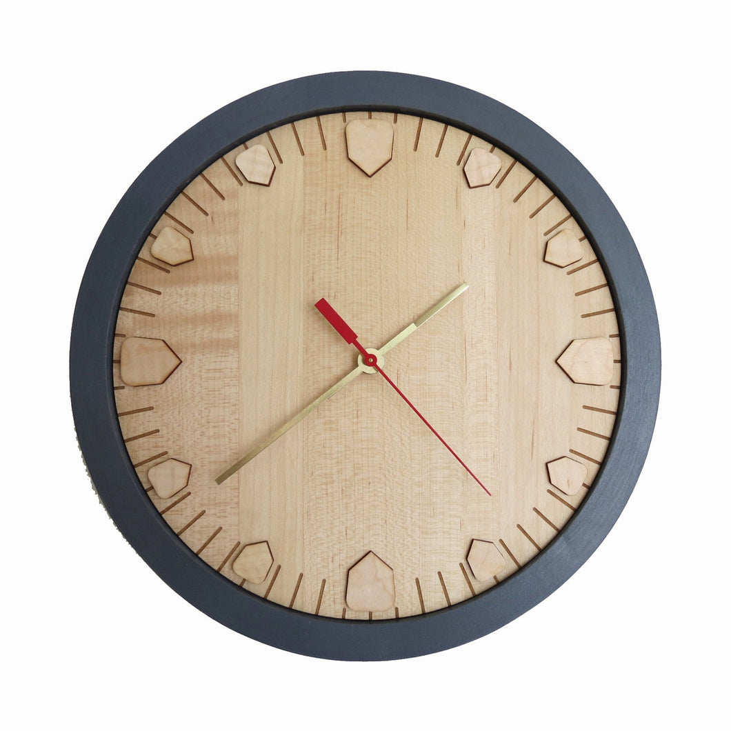 Wood Wall Clock - Maple - 12