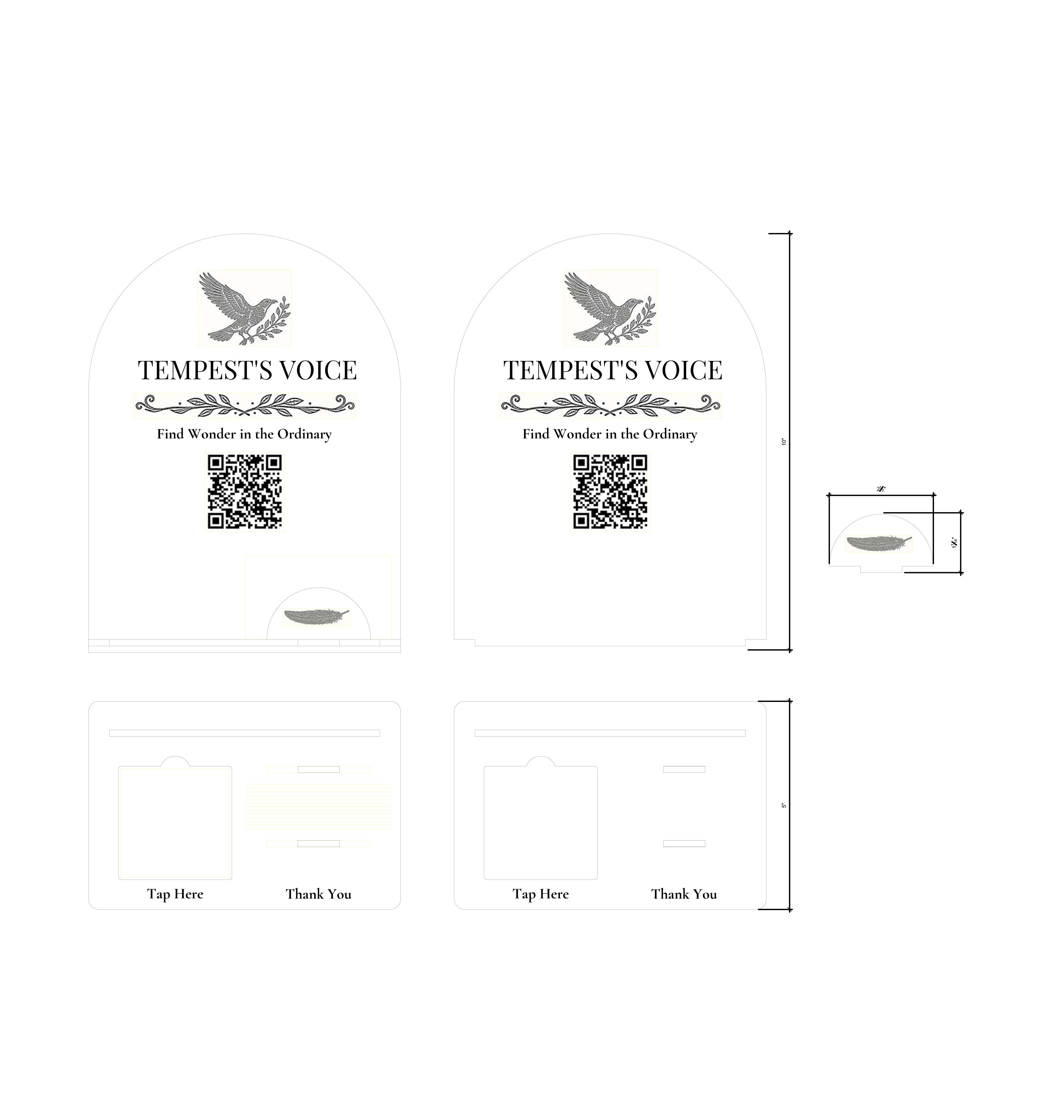 Reserved for Kate Miller - 10 x 7.5 - Payment Reader and Card Display with QR Codes