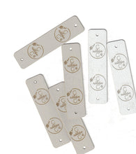0.75 x 3 Inch - Custom Tags - Fold Over - Rivet Style