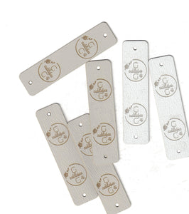 0.75 x 3 Inch - Custom Tags - Fold Over - Rivet Style