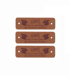 0.75 x 2.5 Inch - Custom Tags - Fold Over - Rivet Style