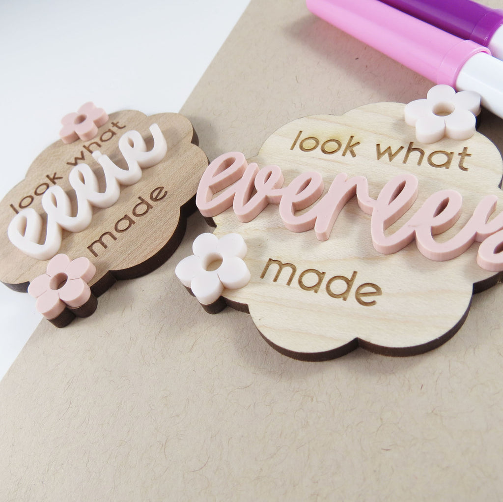 Look What I Made Magnet - Floral