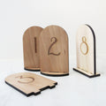 3 x 5 - Custom Table Numbers - Maple & Cherry