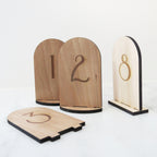 3 x 5 - Custom Table Numbers - Maple & Cherry