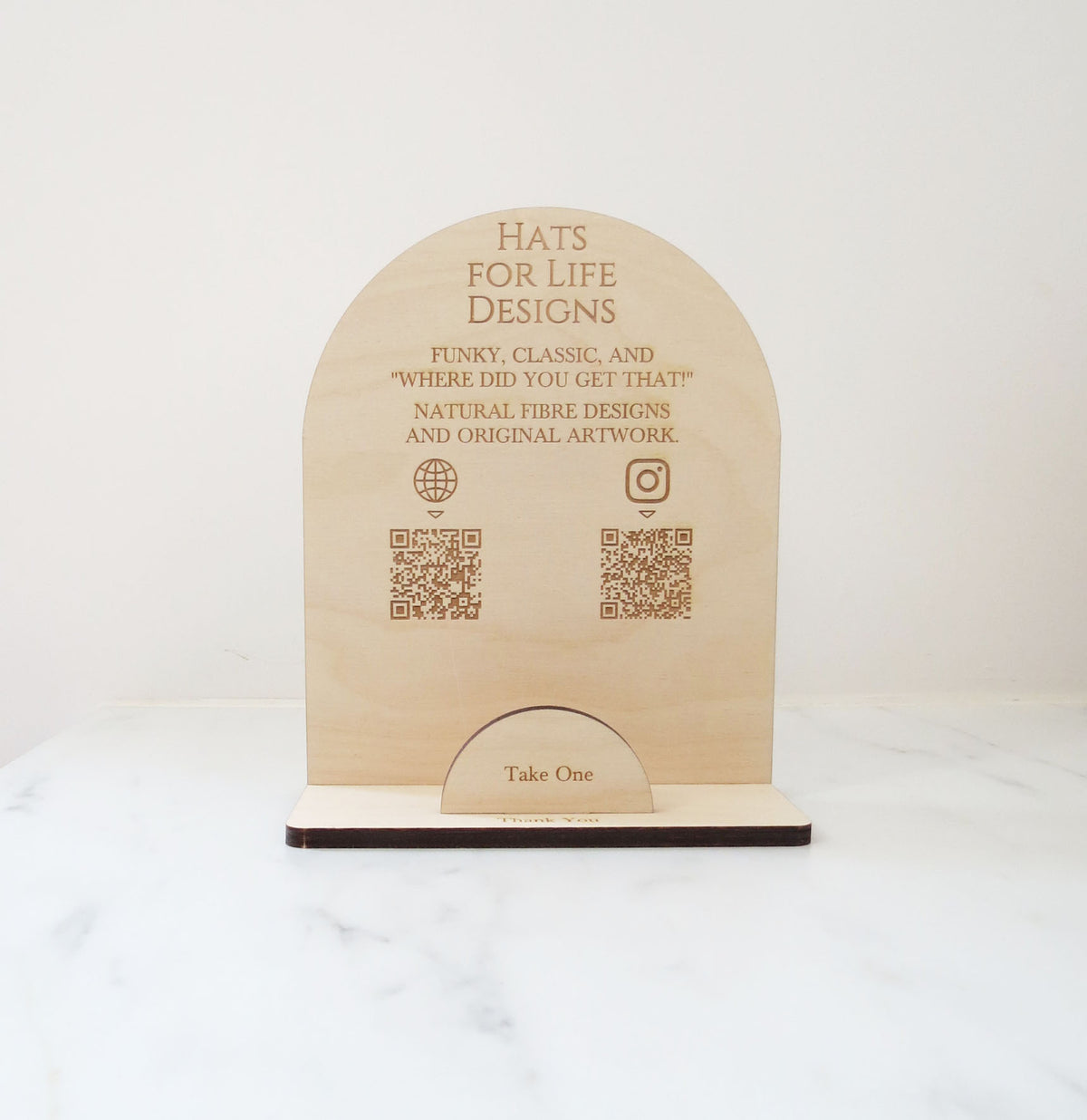 7.5 x 6 - Card Display with QR Codes