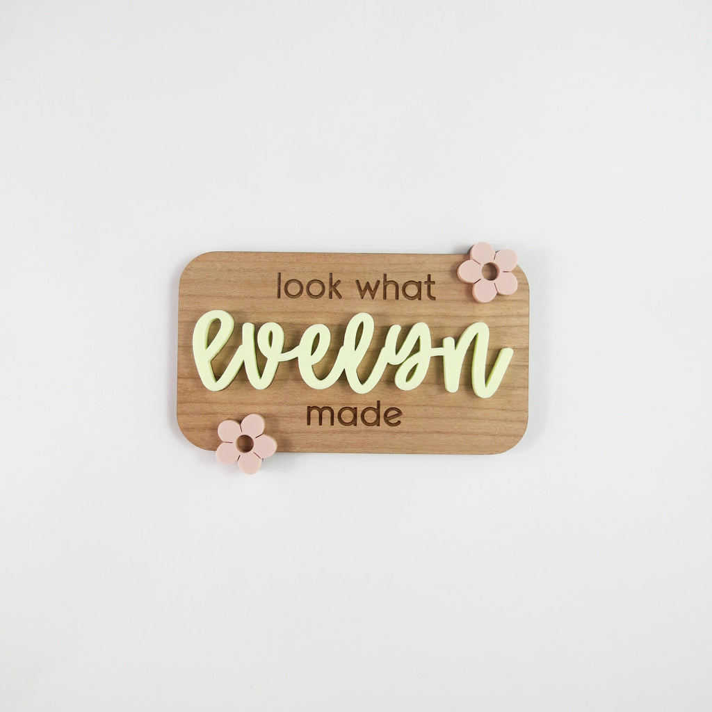 Look What I Made Magnet - Floral