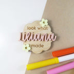 Look What I Made Magnet - Floral