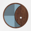 Wall Art - Moon Walnut - 12"