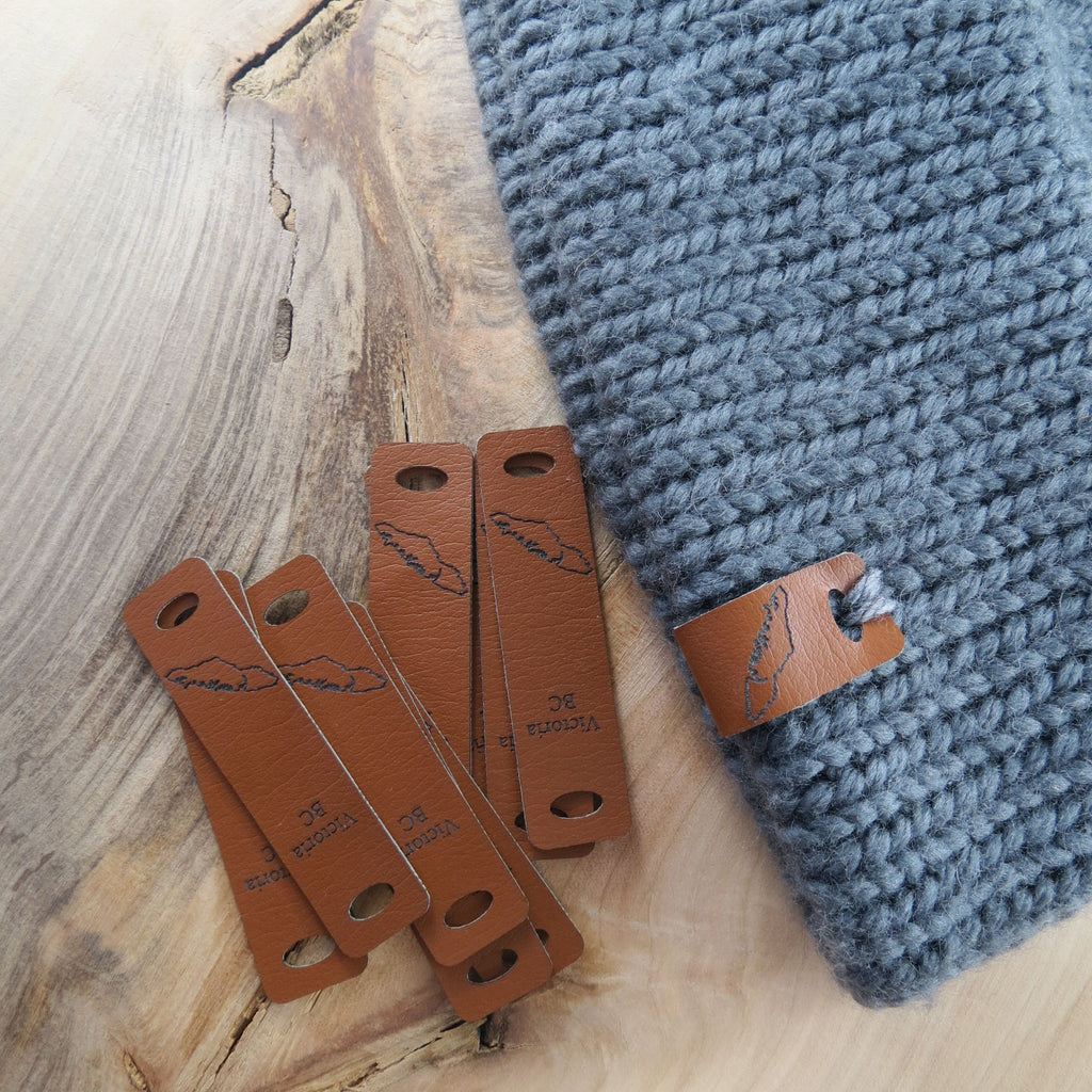 0.75 x 3 Inch - Custom Tags - Fold Over - Rivet Style