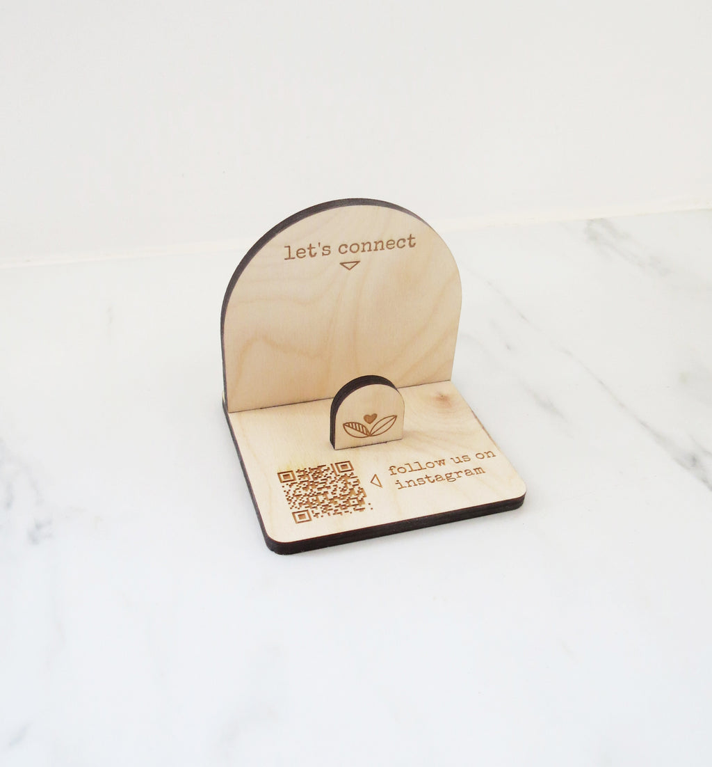 3.5 x 3.5 - Card Display with QR Code
