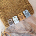 0.75 x 2.5 Inch - Custom Tags - Fold Over - Rivet Style