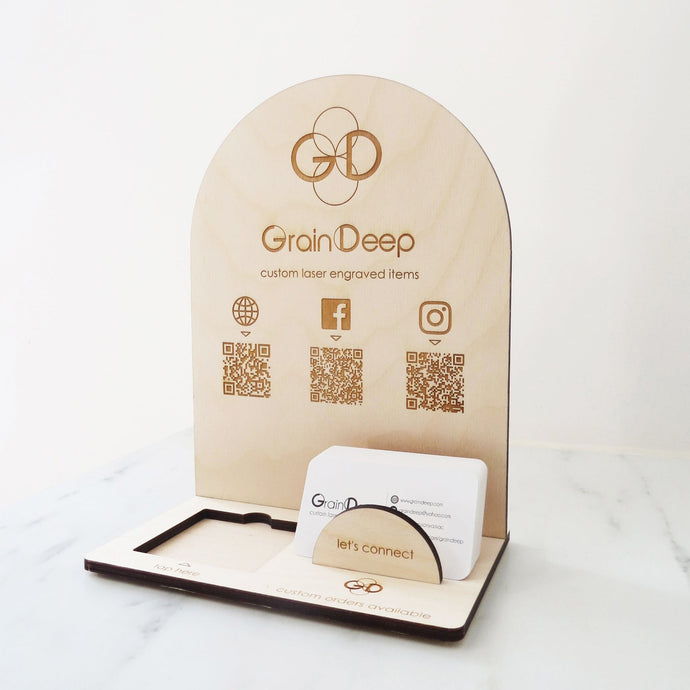 10 x 7.5 - Payment Reader and Card Display with QR Codes