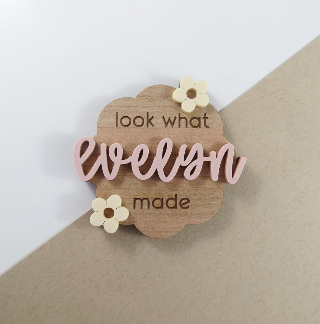 Look What I Made Magnet - Floral