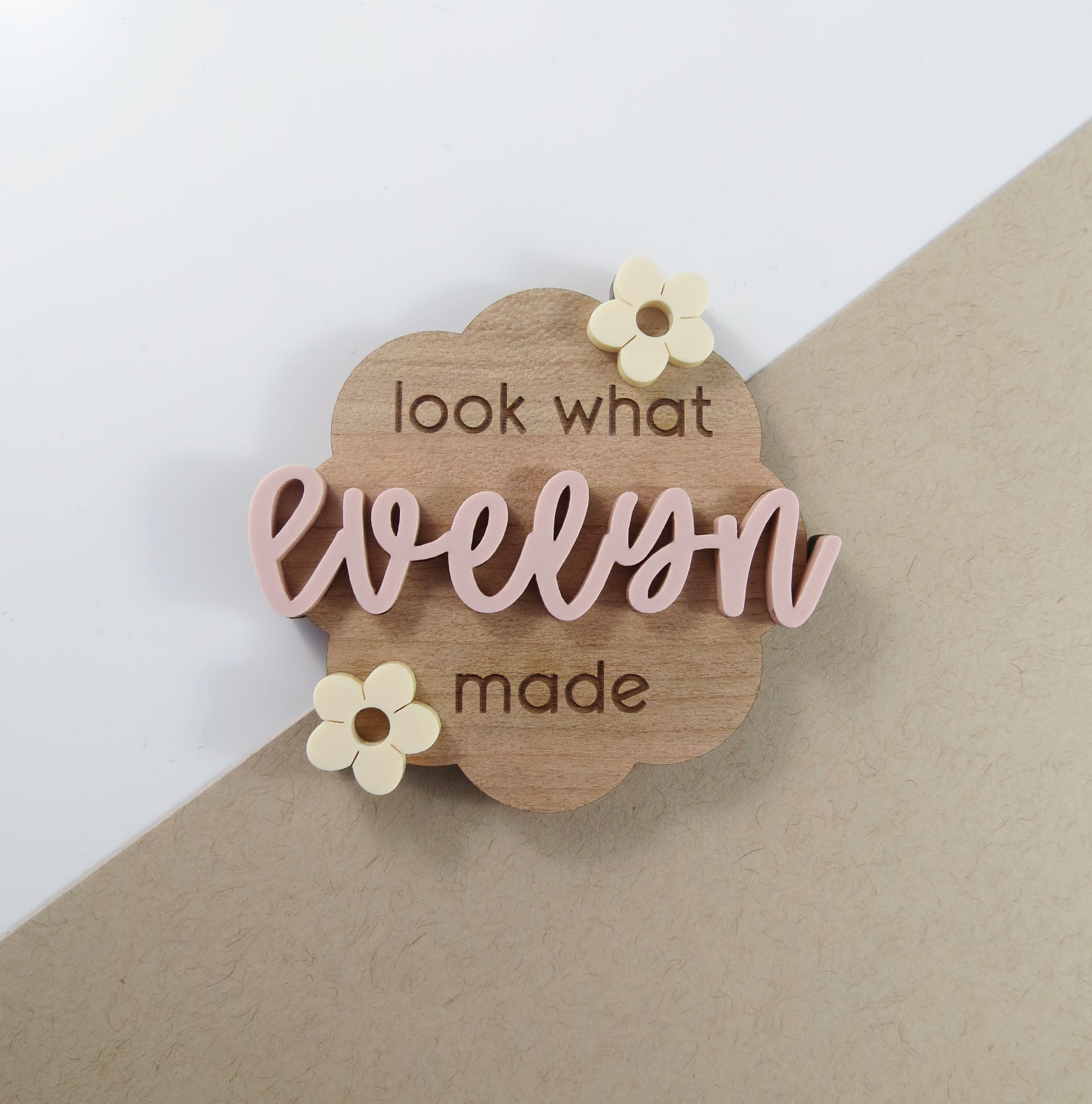 Look What I Made Magnet - Floral