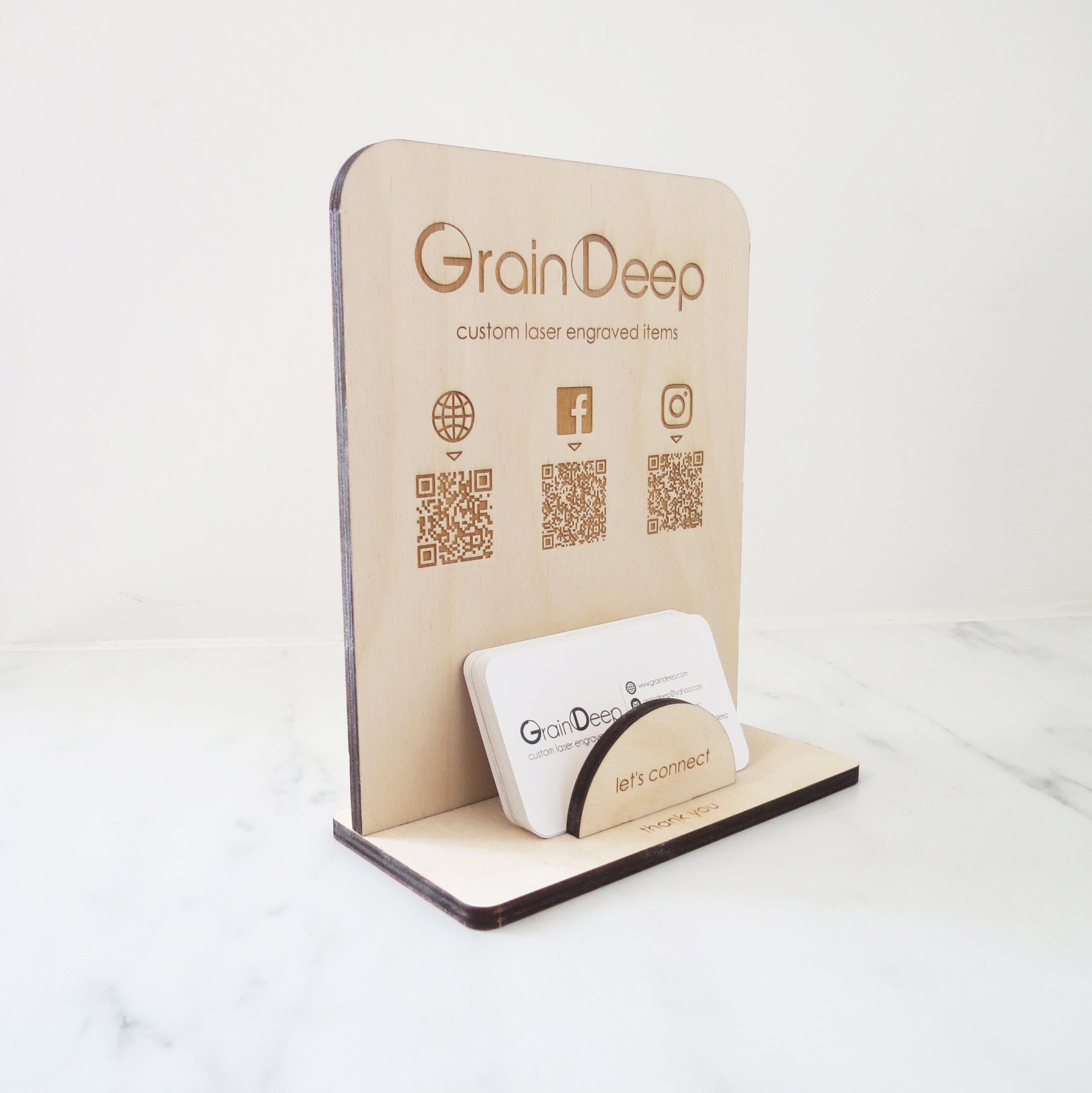 7.5 x 6 - Card Display with QR Codes