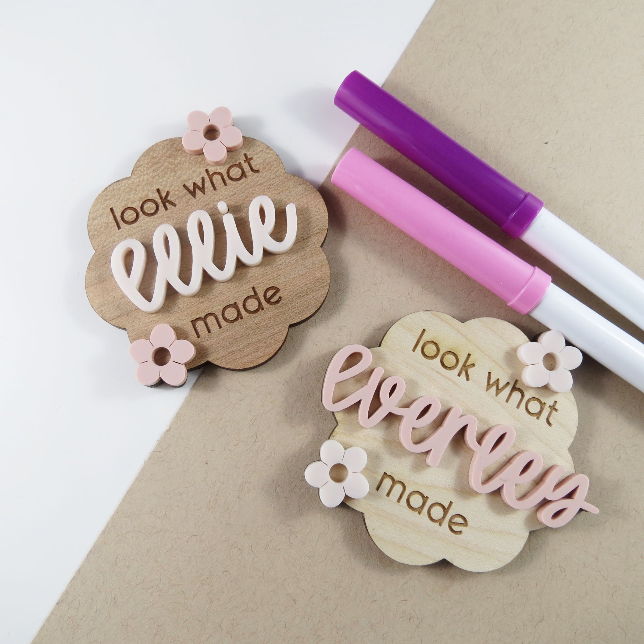 Look What I Made Magnet - Floral