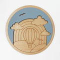 Wall Art - Air Balloon Maple - 12"