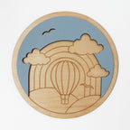 Wall Art - Air Balloon Maple - 12"
