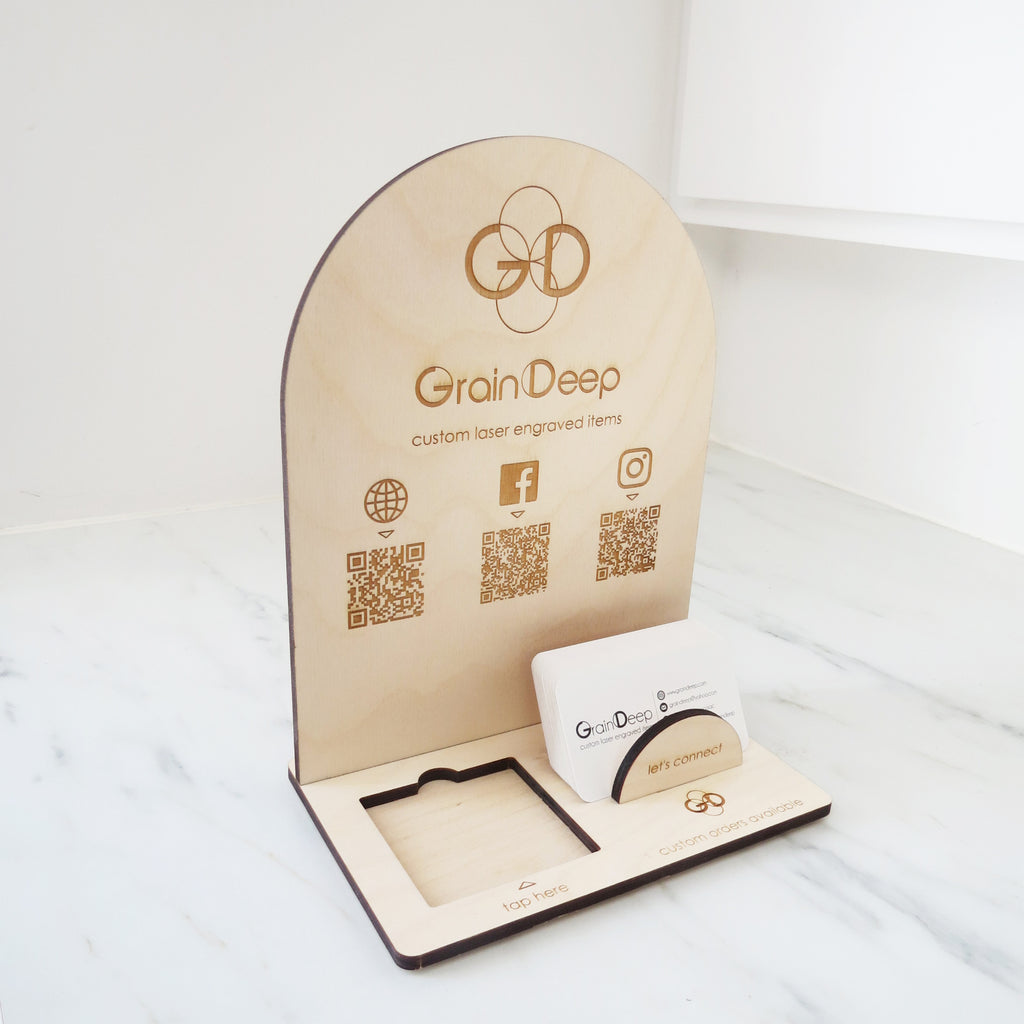 10 x 7.5 - Payment Reader and Card Display with QR Codes