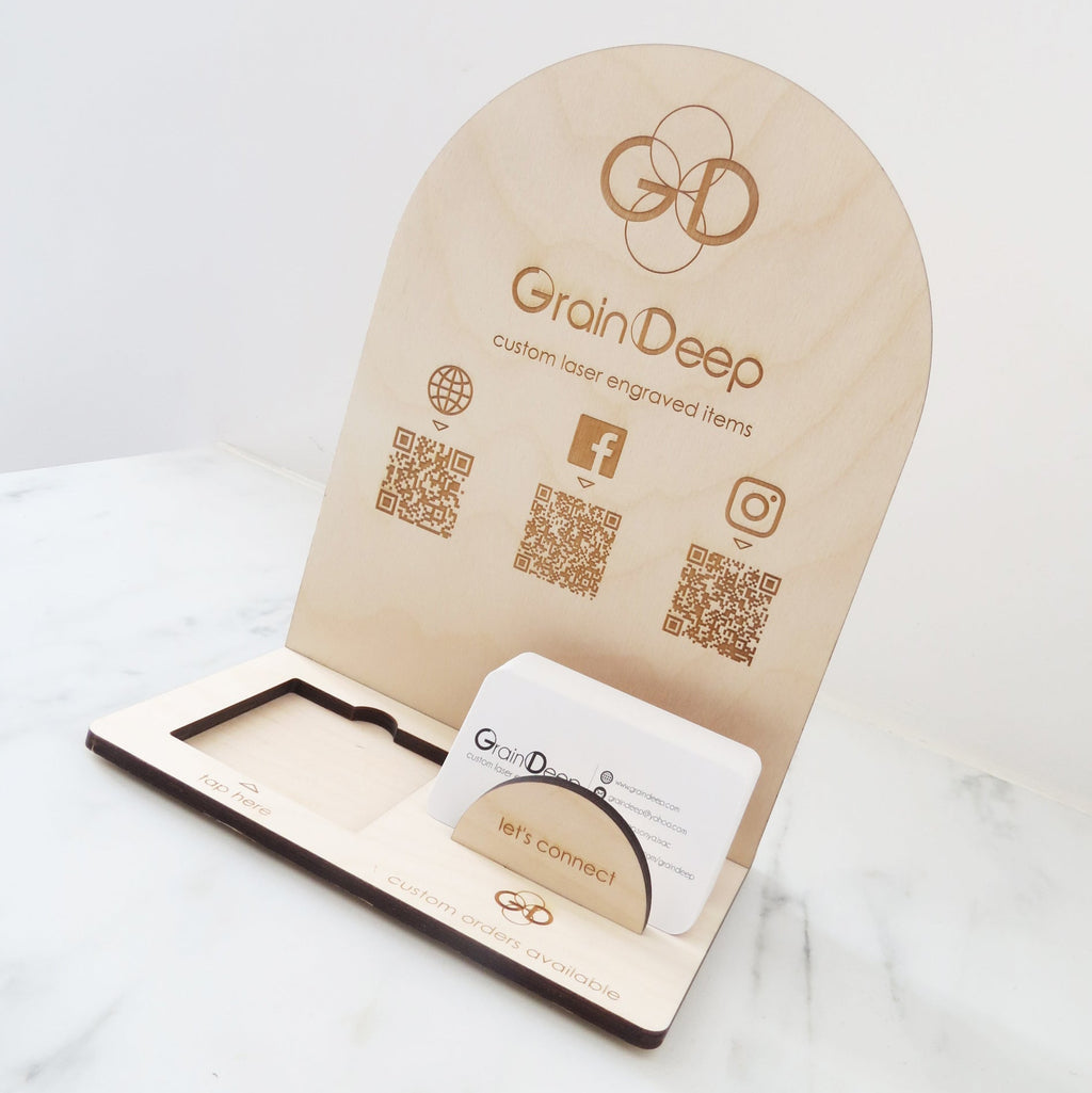 10 x 7.5 - Payment Reader and Card Display with QR Codes