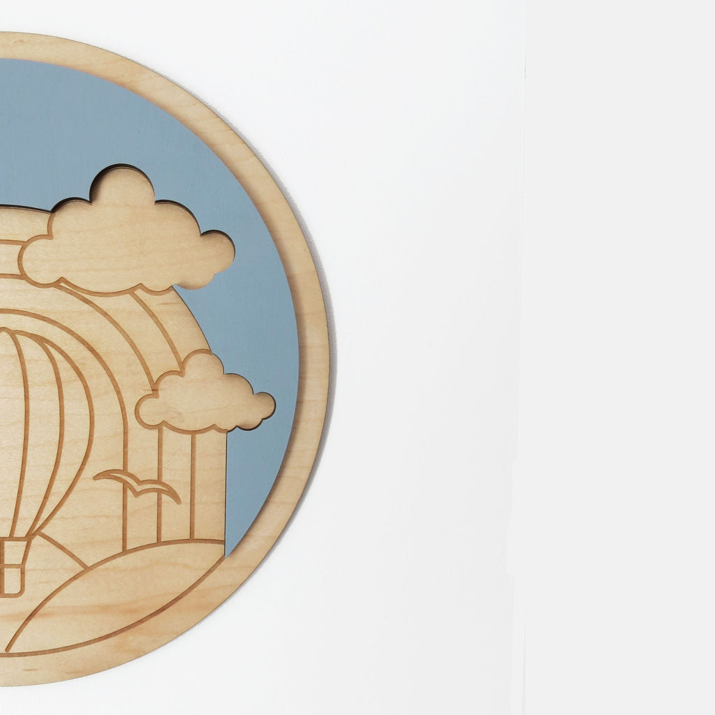 Wall Art - Air Balloon Maple - 12"