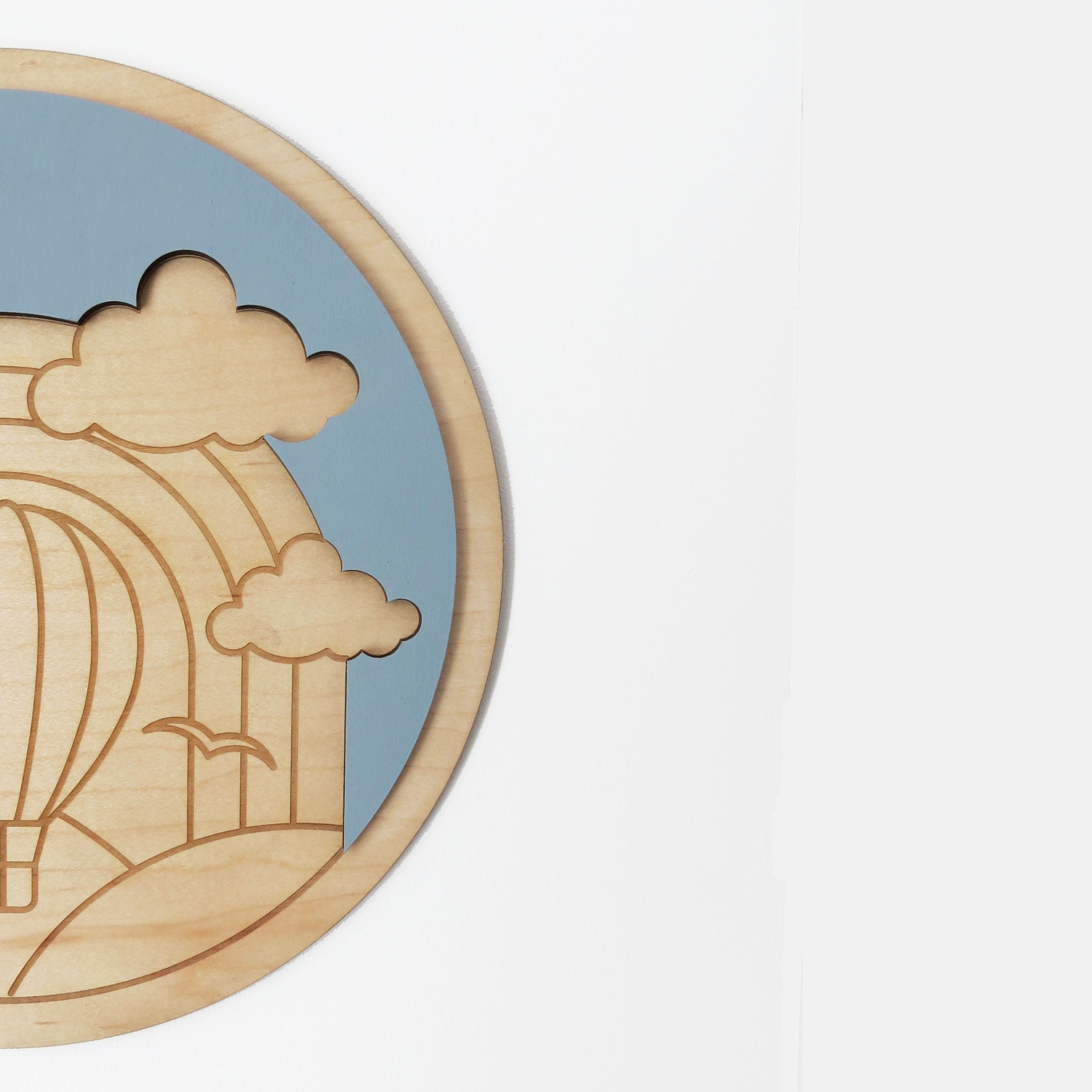Wall Art - Air Balloon Maple - 12"