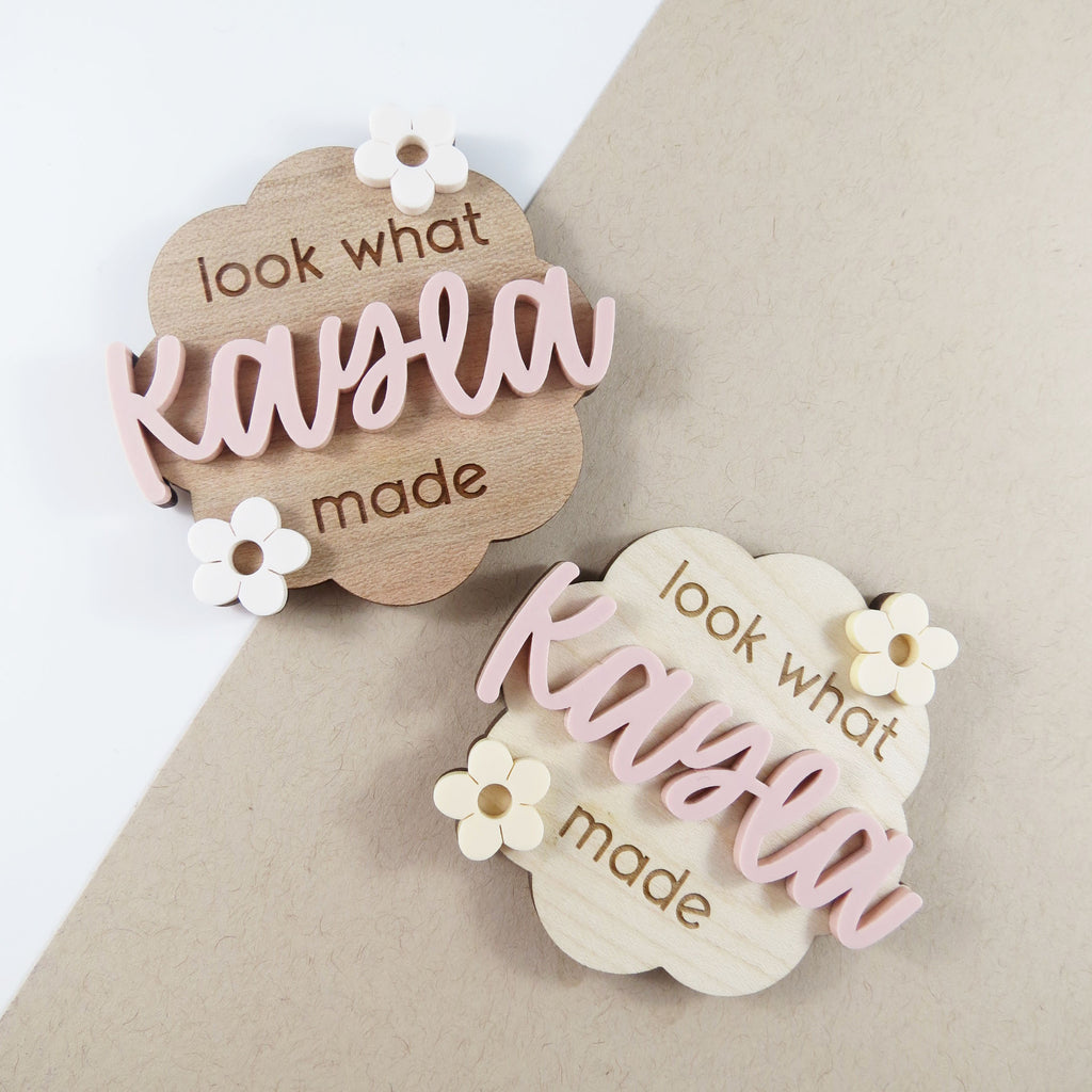 Look What I Made Magnet - Floral