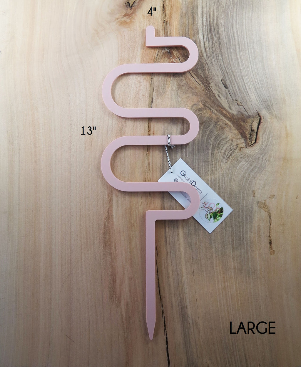 Acrylic Trellis - Plant Supports - Waves - Blush