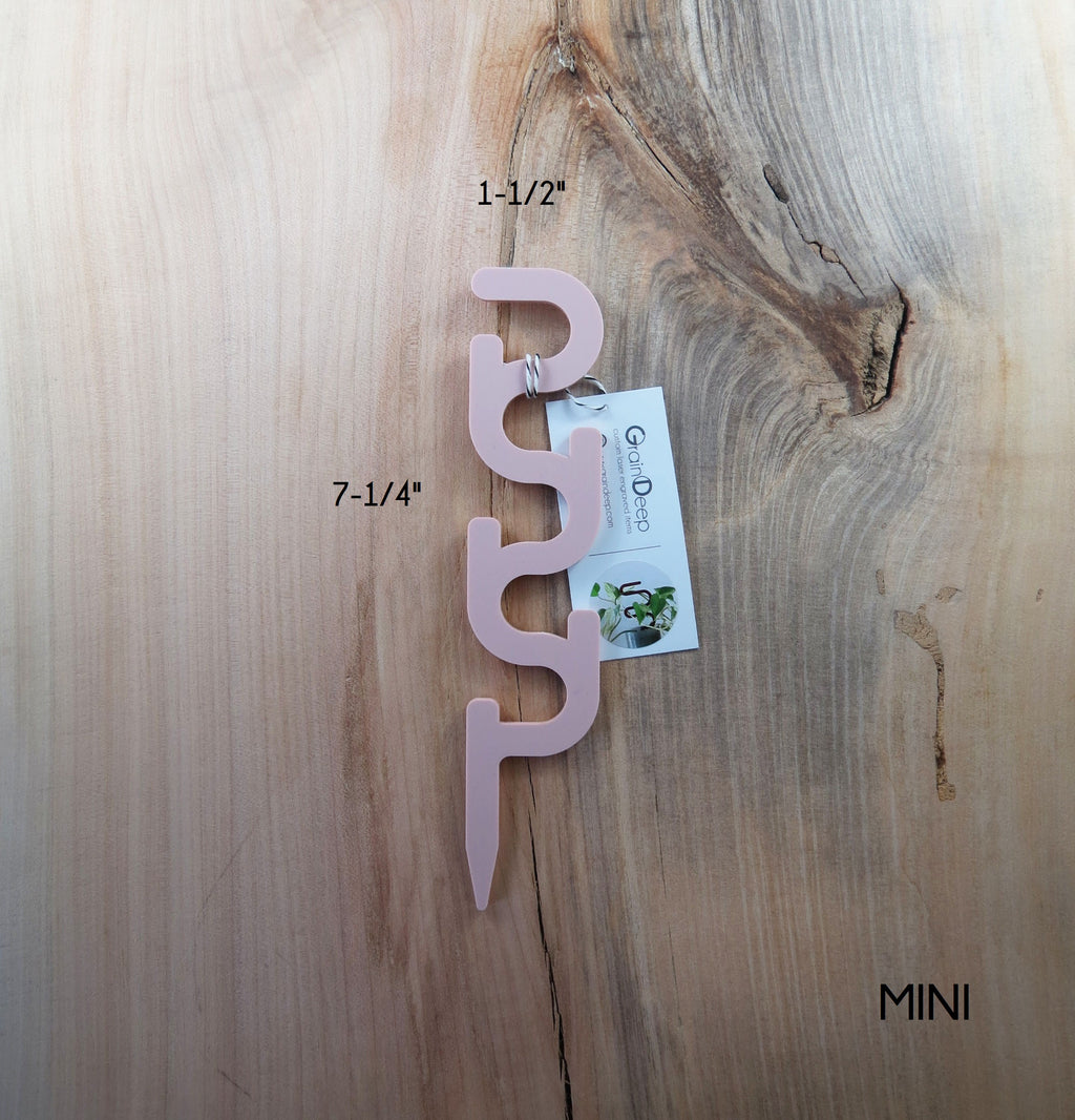 Acrylic Trellis - Plant Supports - Waves - Blush