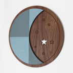 Wall Art - Moon Walnut - 12"