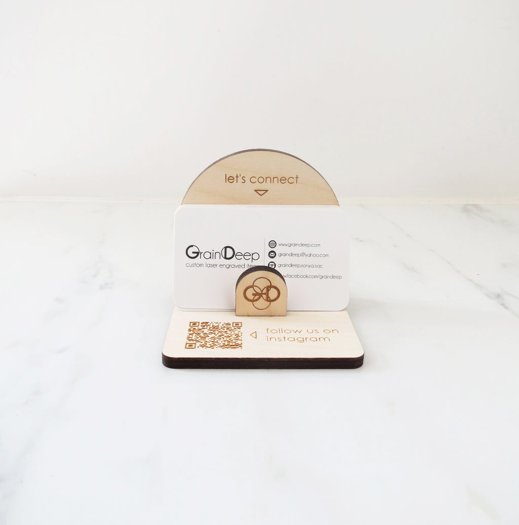 3.5 x 3.5 - Card Display with QR Code