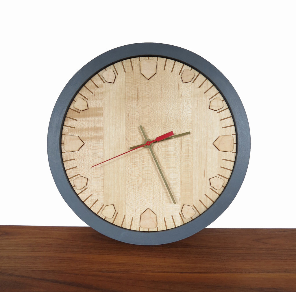 Wood Wall Clock - Maple - 12"