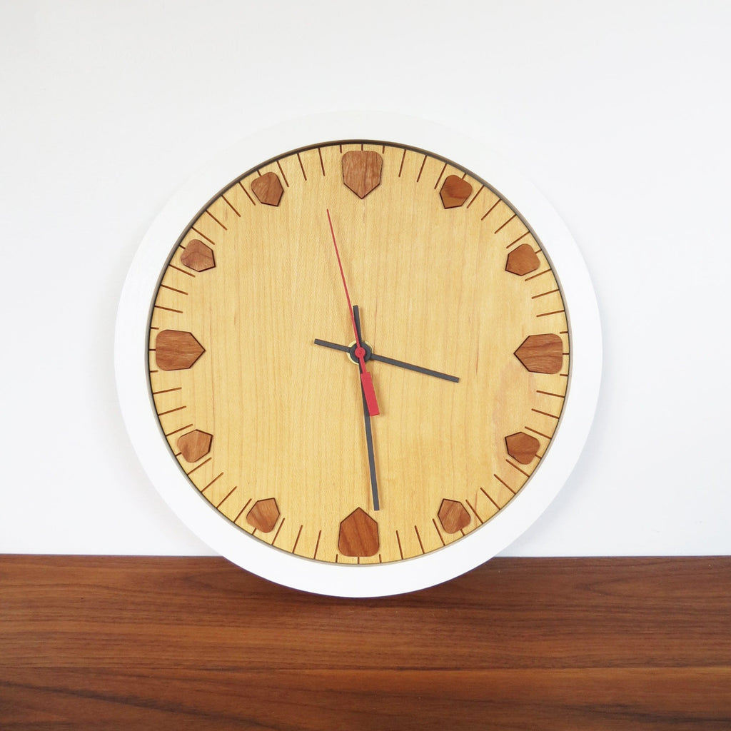 Wood Wall Clock - Maple - 12"