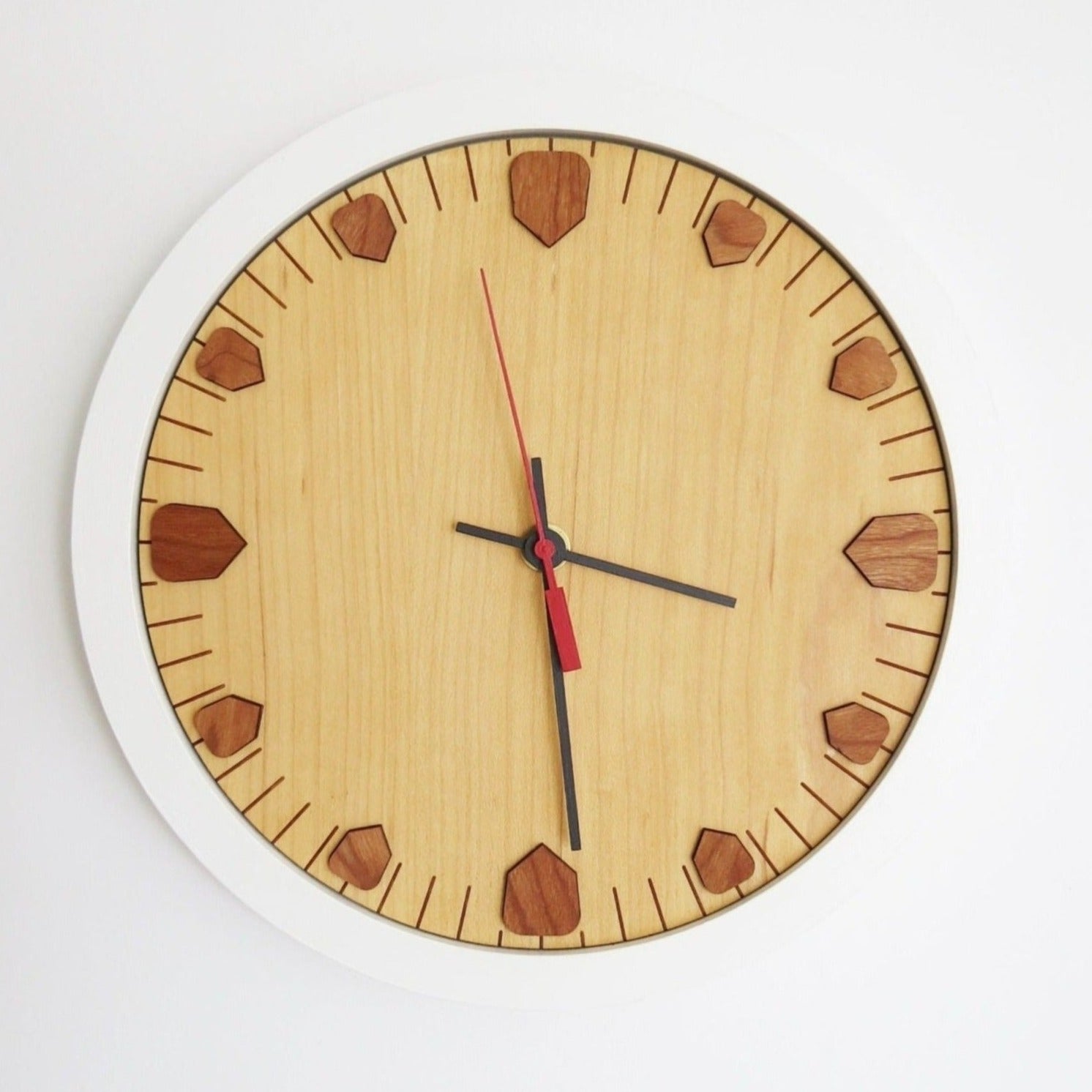 Wood Wall Clock - Maple - 12"