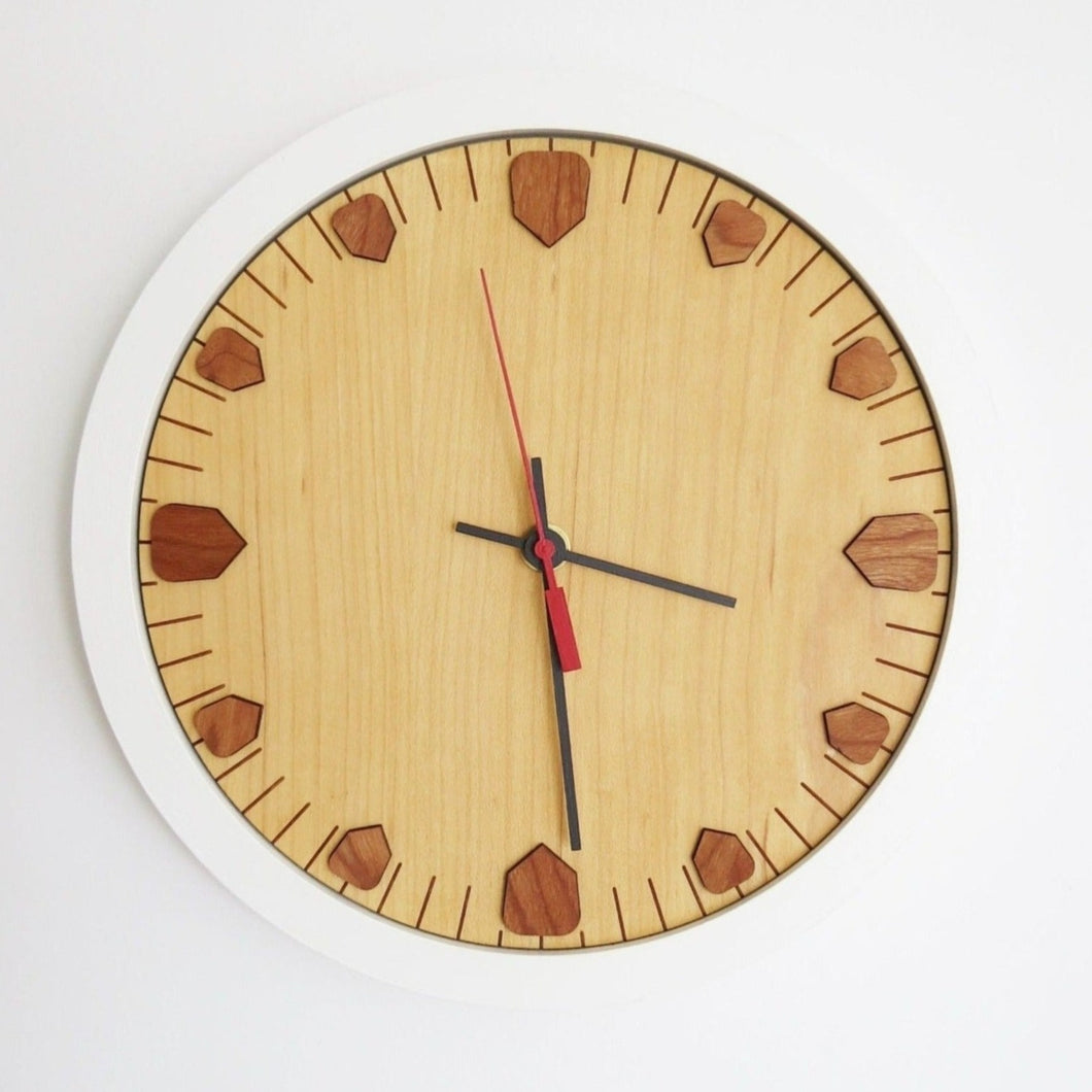 Wood Wall Clock - Maple - 12