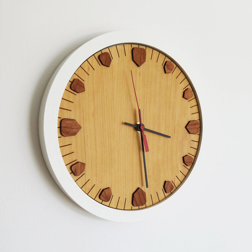 Wood Wall Clock - Maple - 12"