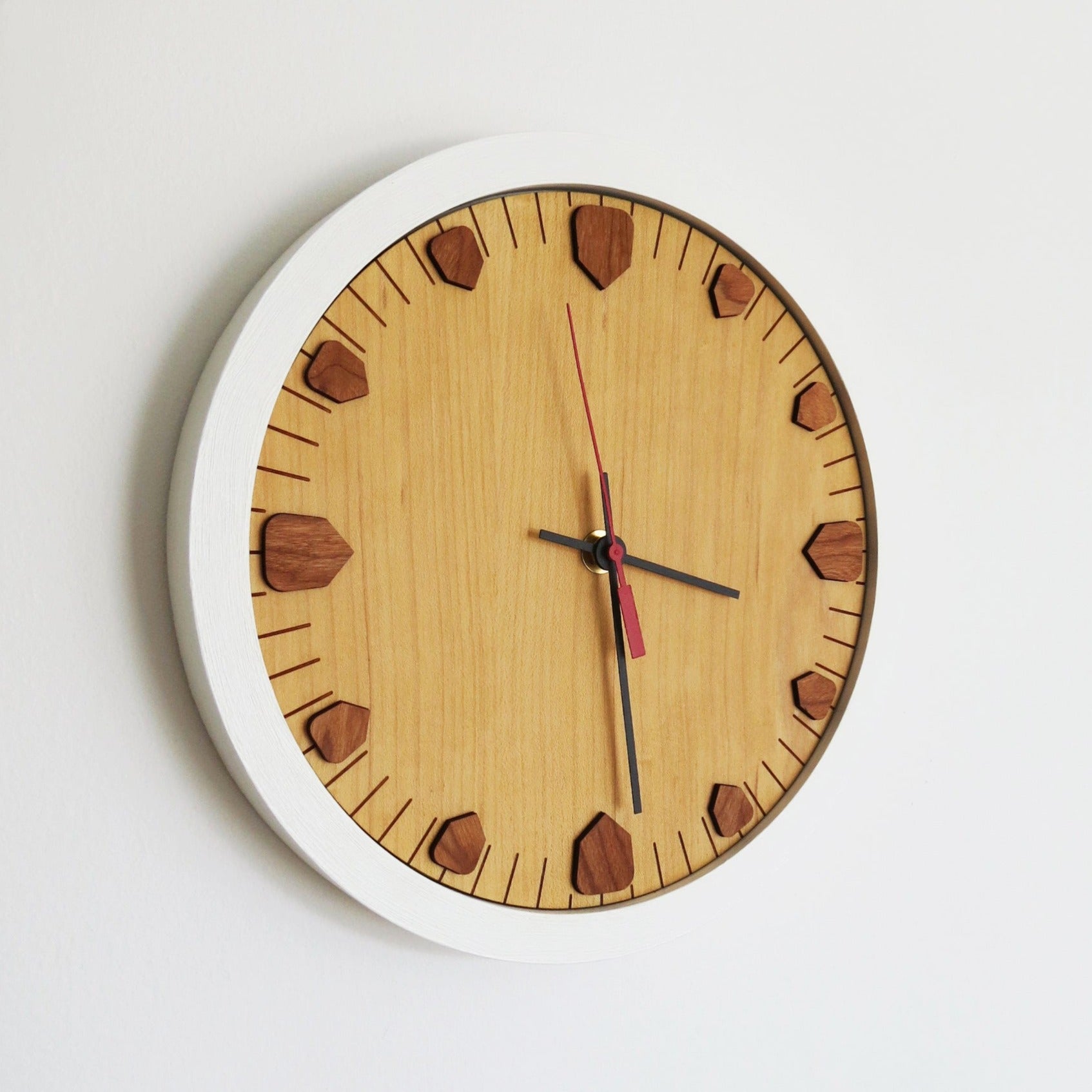 Wood Wall Clock - Maple - 12"