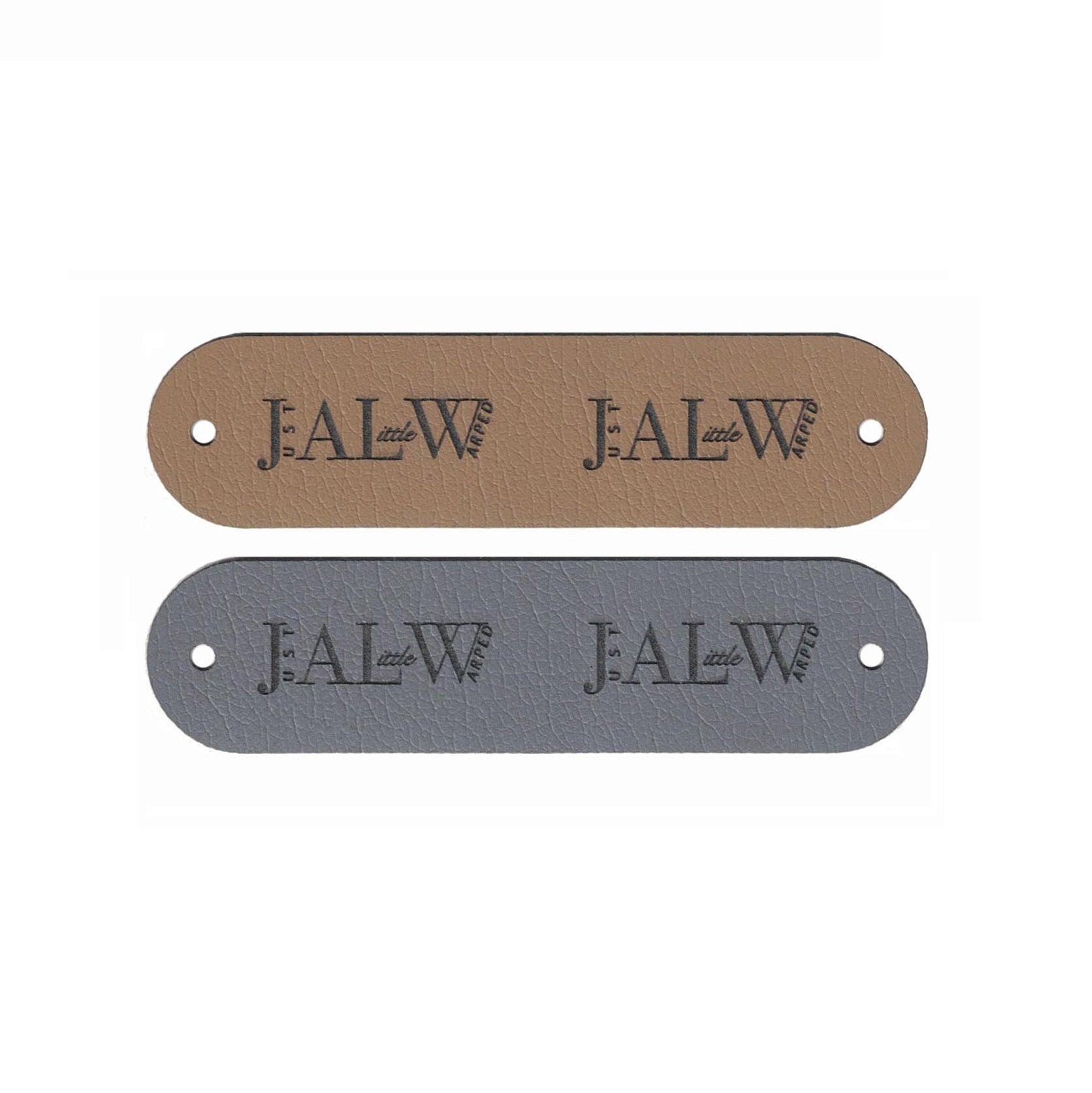 0.75 x 3 Inch - Custom Tags - Fold Over - Rivet Style