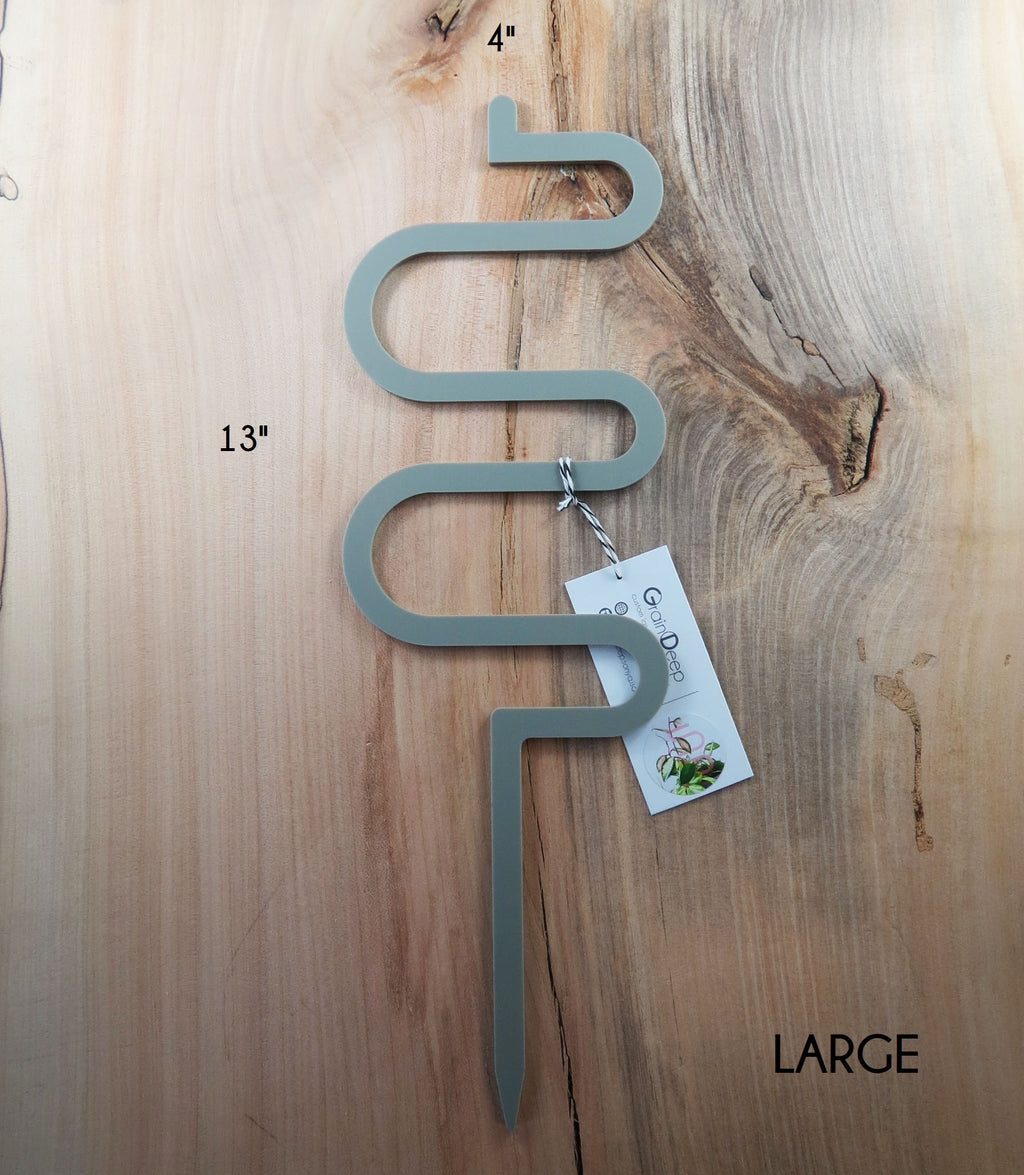 Acrylic Trellis - Plant Supports - Waves - Slate